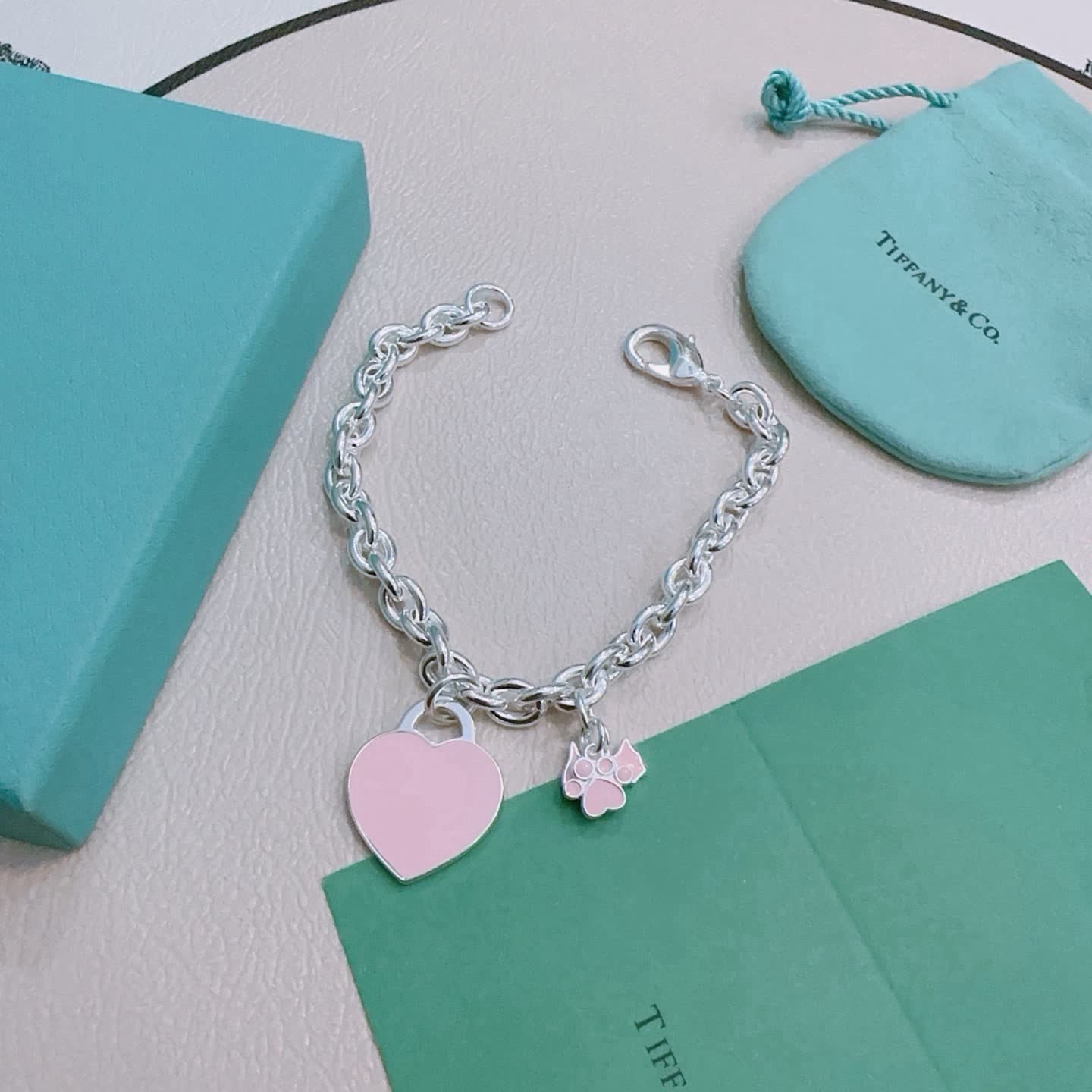 Tiffany & Co. Heart Charm Bracelet